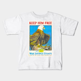 Eagle War Stamps Kids T-Shirt